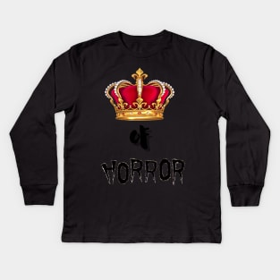 King Of Horror Nice Kids Long Sleeve T-Shirt